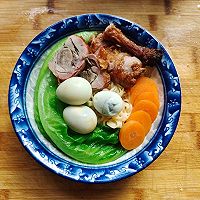 #summertablecoolingplan#sauced carrots, duck legs and quails Illustration of how to make noodles mixed with eggs 5