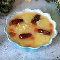 #migrant worker's healthy meal#Sweet and sour appetizing pineapple and red date porridge Illustration of how to do it 11