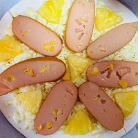 # original original flavor, party recipe# Rich butter pineapple sausage Illustration of how to make double pizza 5