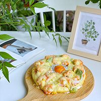 How to make delicious seafood egg pizza with your children during summer vacation Illustration 18