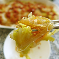 Illustration of steamed baby cabbage with garlic vermicelli 11