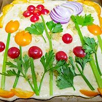 #berrylanguageHealthDiary#Painting on bread, framed in the oven Food ~ Focaccia Bread Recipe Illustration 6