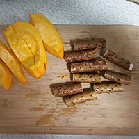 Children prepare for exam supper~~Illustration of how to make pumpkin and yam paste 1