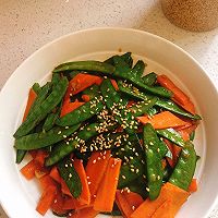 #春日limited#on the dining table, how can the colors of spring be Crisp and tender snow peas^ ^ Recipe illustration 5