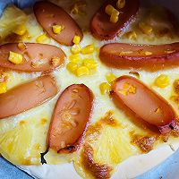 # original original flavor, party recipe# Rich butter pineapple sausage Illustration of how to make double pizza 7