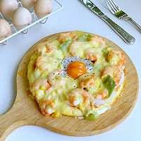 How to make delicious seafood egg pizza with your children during summer vacation Illustration 19