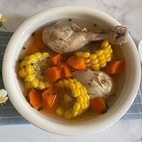 #Open a new way of nourishing winter food#Corn, carrot and chicken leg soup Illustration of how to do it 8