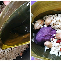 Illustration of how to make purple potato rice dumplings 5