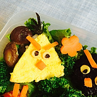 Illustration of how to make Angry Birds Bento#MengniuHiMilk# 16