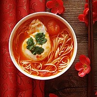 You need a warm bowl of Mianxi red eggs this winter Dragon Beard Noodle Soup Recipe Illustration 9