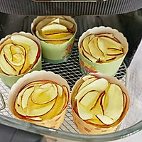 #Queen's Red Rose Fancy Practice#Air fryer version, apple muffin cake recipe illustration 8