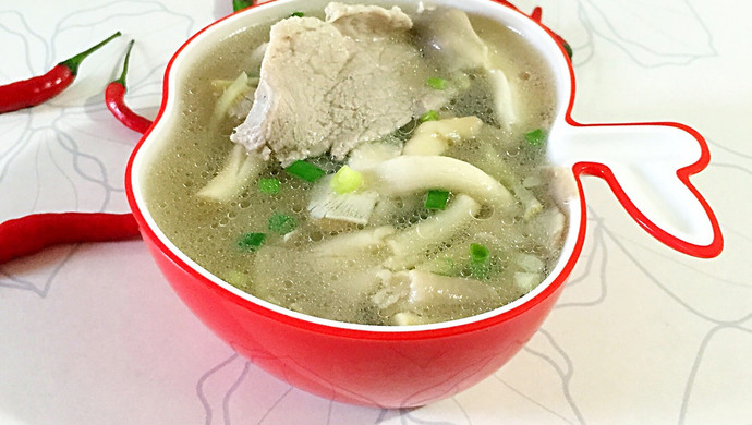 Oyster Mushroom Pork Soup