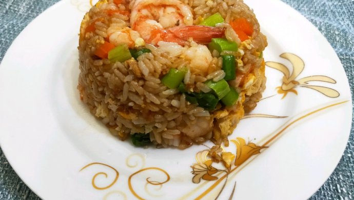 Asparagus and Shrimp Fried Rice