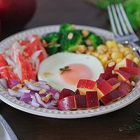 #QueenRedRoseFancy Practice#Summer Favorite| Recipe for the sweet and sour apple and crab salad salad 9