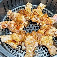 #testyoursummerfoodneed#AIR FRYER Food: Grilled chicken legs with black pepper, illustration of how to make snacks with wine 6