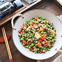 Children's spring calcium supplement, home-cooked peas and stir-fried beef cubes❗️Improve immunity Illustration of how to make a strong and long figure 13