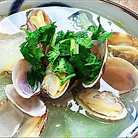 #Spend 10 minutes to make a dish! #summer dehumidification Winter Melon Clam Soup Recipe Illustration 10