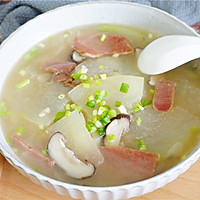 Winter Melon and Ham Soup#Handwashing Soup#Recipe Illustration 10 