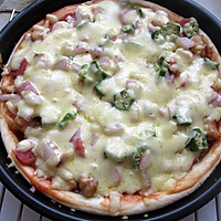 Chicken Okra Pizza#AmazingMy Snack#Recipe Illustration 11