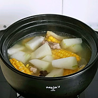 Summer health soup & winter melon, corn and pork ribs soup, clearing away heat and relieving summer heat Delicious! Recipe 10