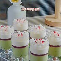 Mini mousse cup, matcha raspberry flavor, no oven required, Illustration of how to do it if you have the skills 42