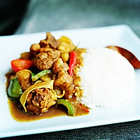 Illustration of Braised Chicken and Rice 6