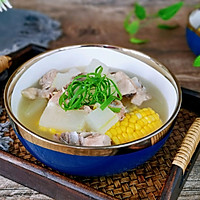 Summer health soup & winter melon, corn and pork ribs soup, clearing away heat and relieving summer heat Delicious! Recipe 14