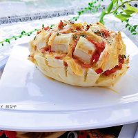 #How to eat in autumn#Cheese steamed bun pizza recipe illustration 7