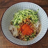 #father's day, cook a dish for dad#sour and spicy Illustration of how to make cold vermicelli 7