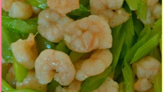 Fried Celery with Shrimp