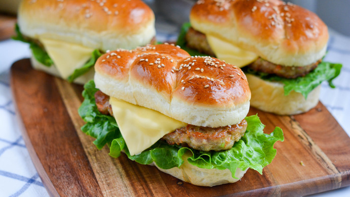 Milk Bun Pork Burger