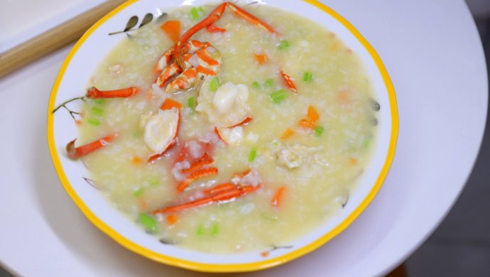 Raw lobster porridge