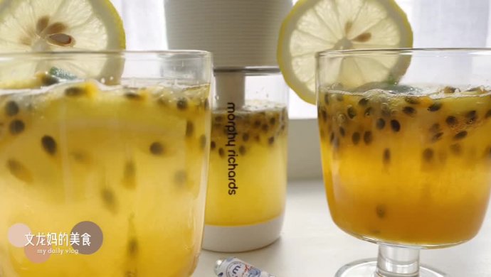 Passion fruit lemon sparkling water