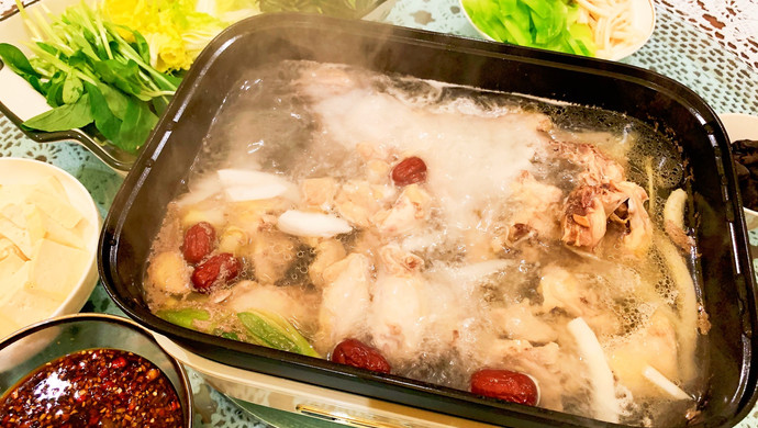 #福福年夜菜#Hainan Coconut Chicken Hot Pot