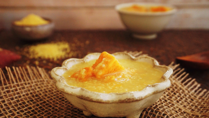 Sweet potato and millet porridge