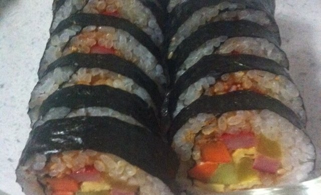 Authentic Korean kimbap