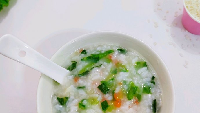 Cod vegetable porridge