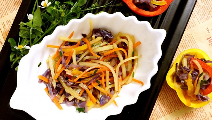 Stir-fried spring vegetables