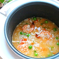 Illustration of how to make colorful shrimp porridge to nourish the spleen and regulate the five internal organs in autumn. 9