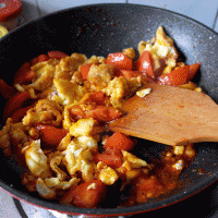 Simple and delicious quick noodles ~ Illustration of how to make egg and tomato noodles 7