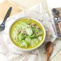 Stir-fried shredded minced porkIllustration of how to make melon (a healthy vegetable to relieve summer heat) 7