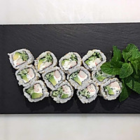 Avocado Fresh Cheese Sushi Roll#I Moved Your Cheese# Illustration of how to do it 8