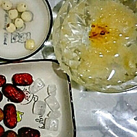 #Hardcore Recipe Producer#Illustration of how to make red dates, white fungus and lotus seed soup 1