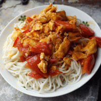 Simple and delicious quick noodles ~ illustration of how to make egg and tomato noodles 9