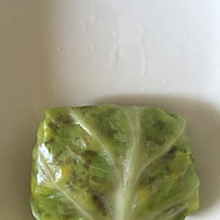 Cabbage with rice (with broccoli stems without wasting method)—— Illustration of vegetarian food for one person 9