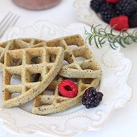 Black Sesame Waffles: Recipe Illustration 6