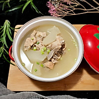 #How to eat in autumn#Illustration of how to cook pork ribs and winter melon soup 9 