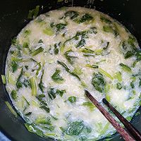 [Home cooking] Illustration of the rice cooker version of vegetable and egg drop porridge 5