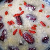 # Eat Healthy, Solve Fake Fat#Red Dates, Millet Oatmeal Porridge Illustration of how to do it 11