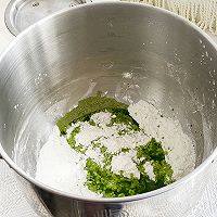 A must-eat green fruit during Qingming Festival, seaweed, meat floss and green dough Illustration of how to do it 5